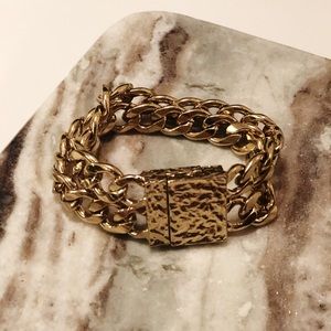 Double Curb Chain link bracelet